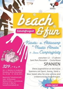 Karatefreizeit Flyer