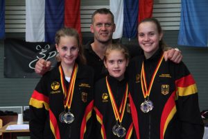 Europameisterschaft Gruppenbild mit Coach Christian Krämer