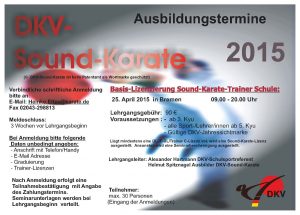 Schulsport Termine Sound-Karate 2015