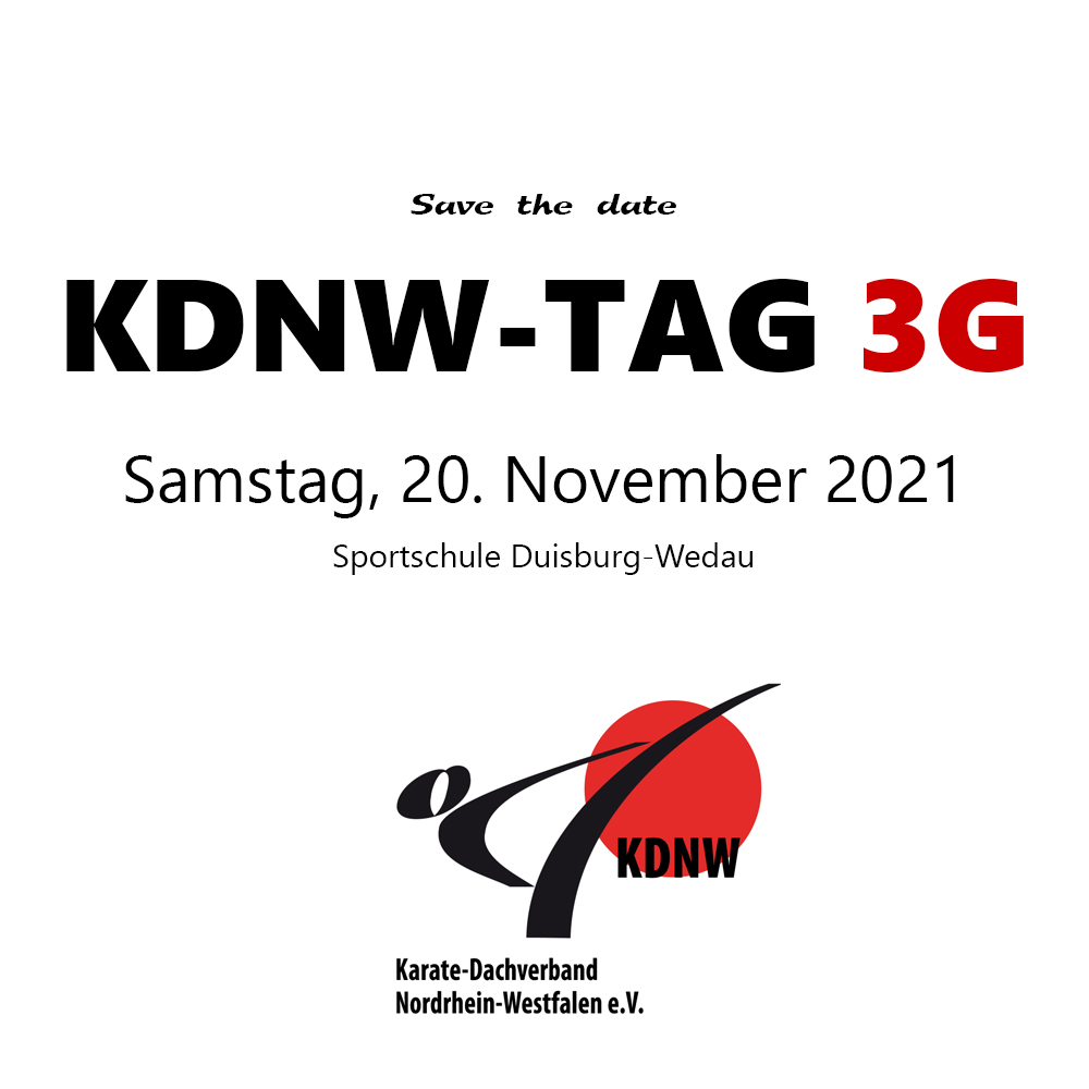 Save the date: KDNW-Tag 3G am 20. November 2021 in Duisburg