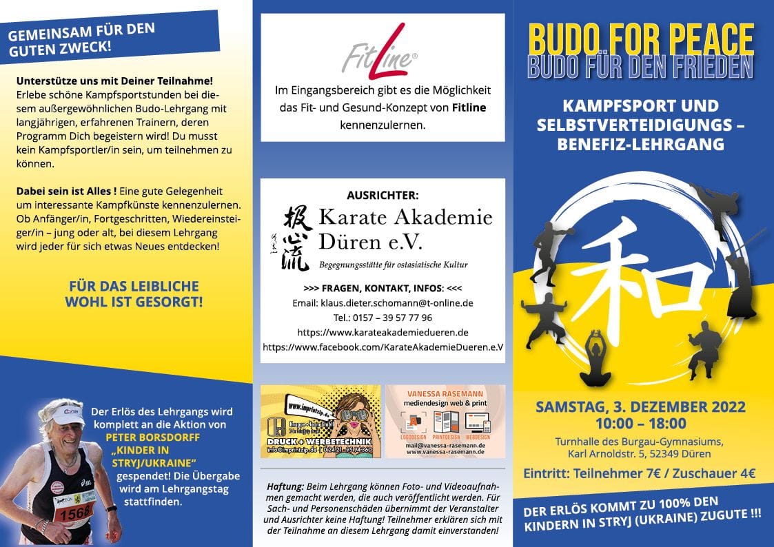Aus unseren Dojos: Karate Akademie Düren organisiert Budo for Peace