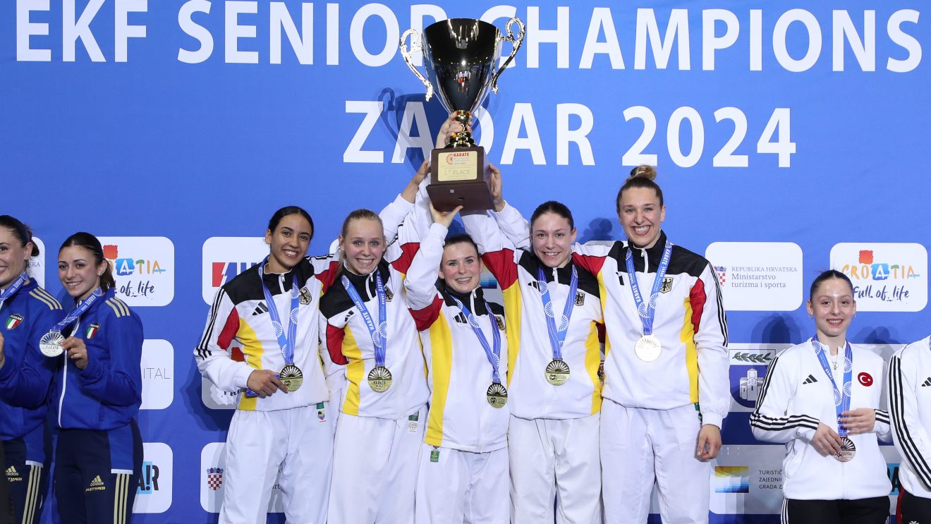 Shara Hubrich holt EM-Gold mit dem Kumite-Team!