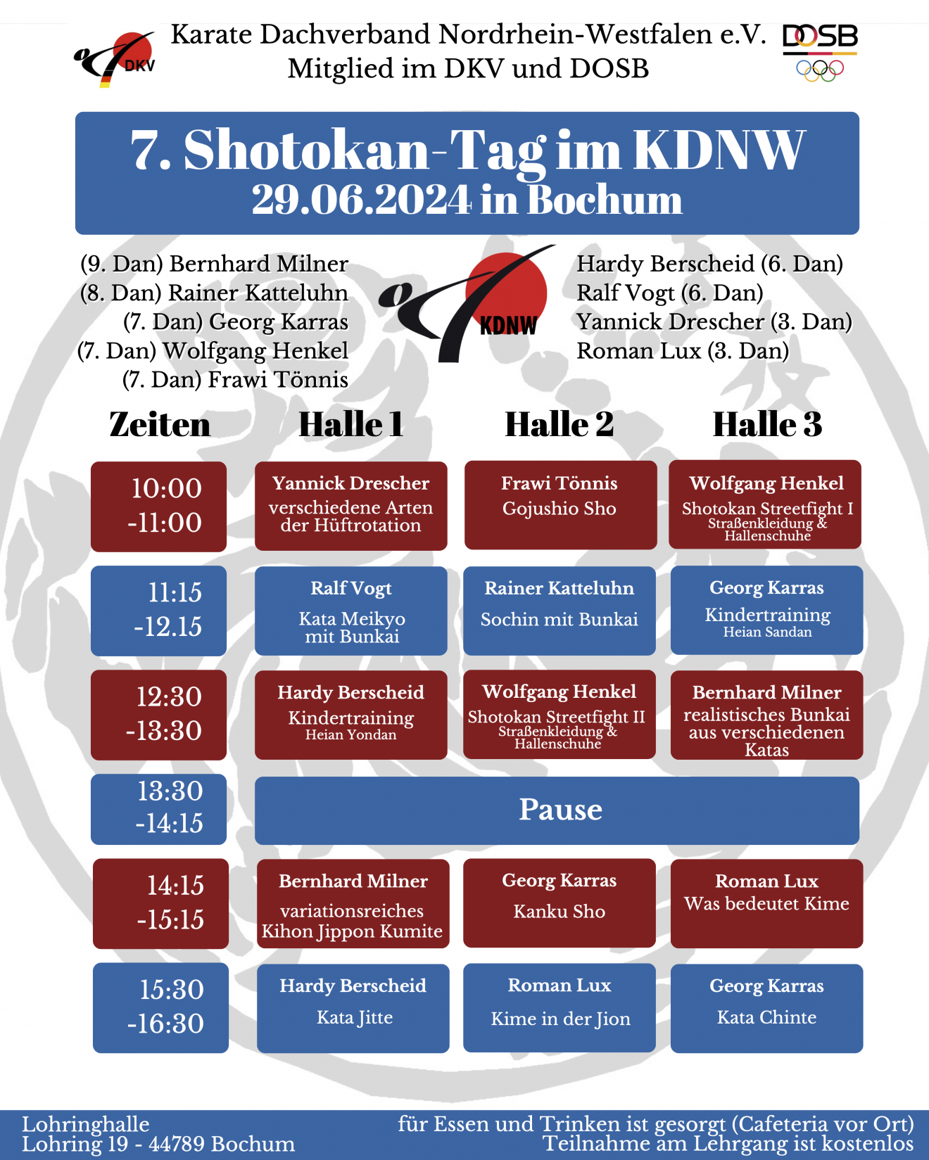 Terminankündigung: 7. Shotokan-Tag im KDNW