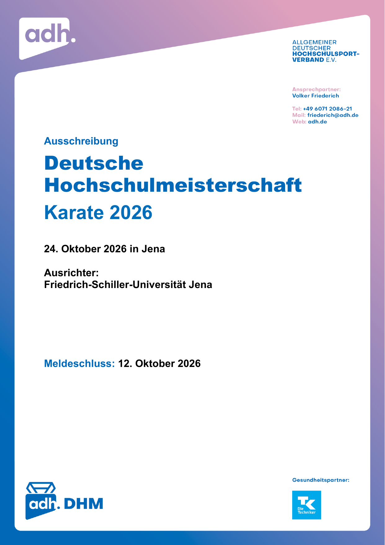 Deutsche Hochschulmeisterschaft Karate 2026
